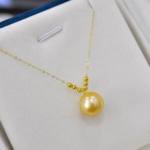 Golden South Sea pearl 18K gold necklace